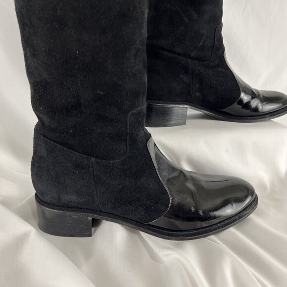 Violavinca Suede Knee-High Boots Womens EU Size 38 Made in Italy - Picture 2 of 14